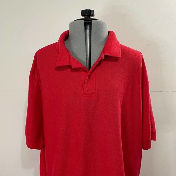 Vintage Levis Shirts Red Polo Shirt Size Large Made in Korea - Picture 1 of 5